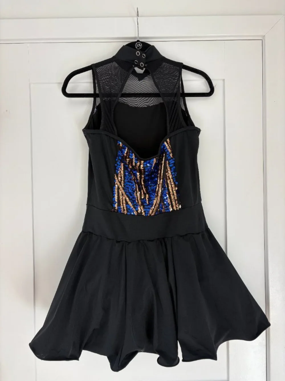 Dance Costume Weissman 12418 Large Adult Royal Blue Dress Jazz Sequin
